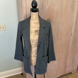 Madewell Oversized Knit Blazer in Glen Plaid